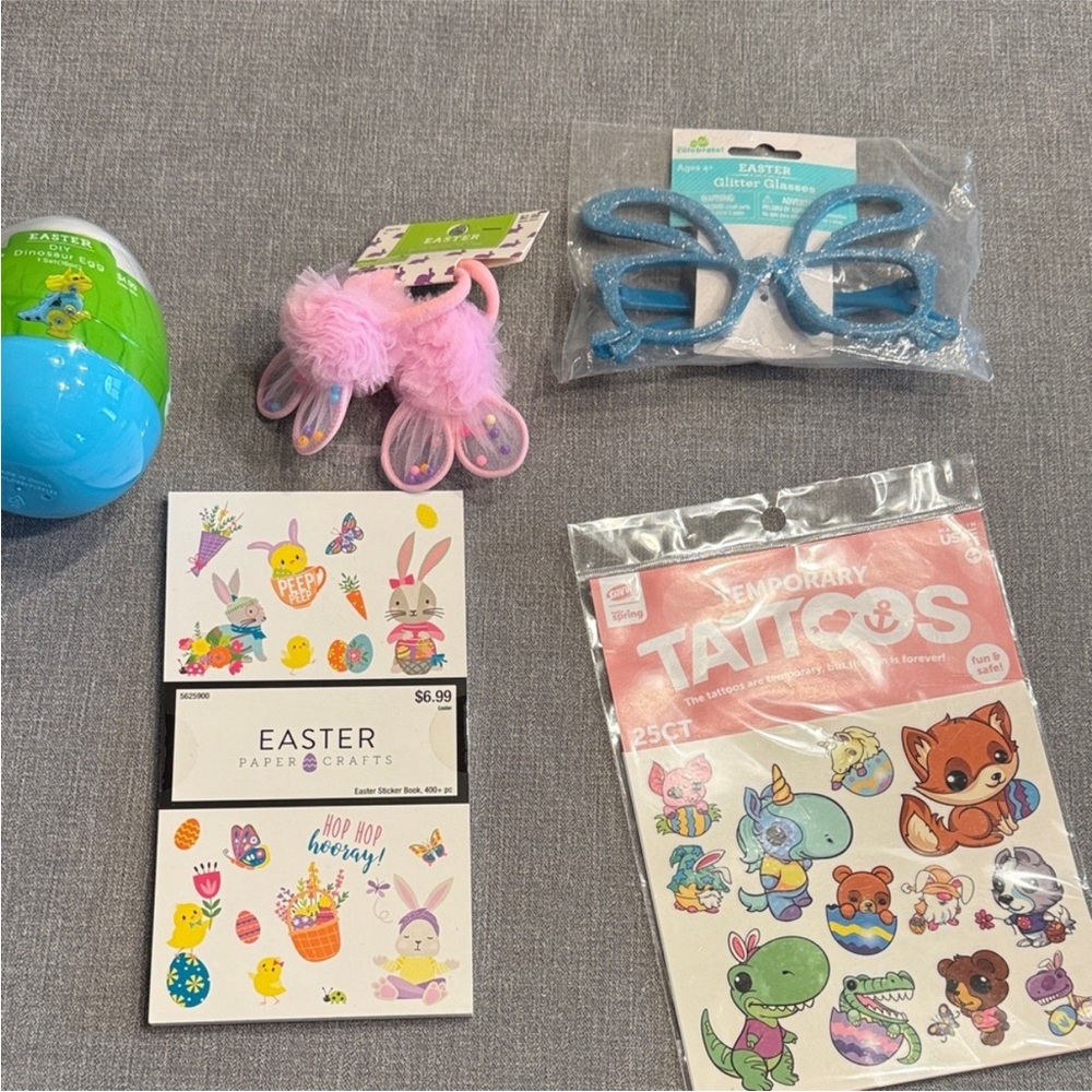 Easter Basket Fillers Fun Kids Toy with Pink and Blue Accessories